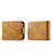 Luxury Leather Matte Finish and Plastic Back Cover Case LC5 for Samsung Galaxy Z Flip5 5G Light Brown