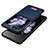 Luxury Leather Matte Finish and Plastic Back Cover Case LD3 for Samsung Galaxy Z Flip5 5G Blue