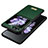 Luxury Leather Matte Finish and Plastic Back Cover Case LD3 for Samsung Galaxy Z Flip5 5G Green