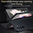 Luxury Leather Matte Finish and Plastic Back Cover Case LD3 for Samsung Galaxy Z Fold5 5G