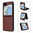 Luxury Leather Matte Finish and Plastic Back Cover Case LZ3 for Samsung Galaxy Z Flip5 5G