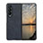 Luxury Leather Matte Finish and Plastic Back Cover Case R02 for Samsung Galaxy Z Fold3 5G