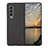 Luxury Leather Matte Finish and Plastic Back Cover Case R04 for Samsung Galaxy Z Fold4 5G