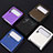 Luxury Leather Matte Finish and Plastic Back Cover Case R05 for Samsung Galaxy Z Flip3 5G