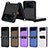 Luxury Leather Matte Finish and Plastic Back Cover Case R05 for Samsung Galaxy Z Flip3 5G