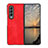 Luxury Leather Matte Finish and Plastic Back Cover Case R06 for Samsung Galaxy Z Fold3 5G