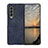 Luxury Leather Matte Finish and Plastic Back Cover Case R06 for Samsung Galaxy Z Fold4 5G