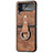 Luxury Leather Matte Finish and Plastic Back Cover Case R07 for Samsung Galaxy Z Flip4 5G