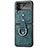 Luxury Leather Matte Finish and Plastic Back Cover Case R07 for Samsung Galaxy Z Flip4 5G