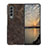 Luxury Leather Matte Finish and Plastic Back Cover Case R07 for Samsung Galaxy Z Fold3 5G