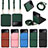 Luxury Leather Matte Finish and Plastic Back Cover Case R08 for Samsung Galaxy Z Flip3 5G