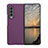 Luxury Leather Matte Finish and Plastic Back Cover Case R08 for Samsung Galaxy Z Fold3 5G