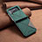 Luxury Leather Matte Finish and Plastic Back Cover Case S01 for Samsung Galaxy Z Flip4 5G