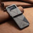 Luxury Leather Matte Finish and Plastic Back Cover Case S01 for Samsung Galaxy Z Flip4 5G