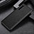 Luxury Leather Matte Finish and Plastic Back Cover Case S01 for Sony Xperia 10 V Black