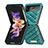 Luxury Leather Matte Finish and Plastic Back Cover Case S02 for Samsung Galaxy Z Flip4 5G