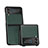 Luxury Leather Matte Finish and Plastic Back Cover Case S04 for Samsung Galaxy Z Flip3 5G