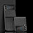 Luxury Leather Matte Finish and Plastic Back Cover Case S04 for Samsung Galaxy Z Flip3 5G Black