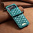Luxury Leather Matte Finish and Plastic Back Cover Case S04 for Samsung Galaxy Z Flip4 5G Green