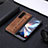 Luxury Leather Matte Finish and Plastic Back Cover Case S04D for Samsung Galaxy Z Fold5 5G