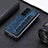 Luxury Leather Matte Finish and Plastic Back Cover Case S04D for Samsung Galaxy Z Fold5 5G