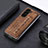 Luxury Leather Matte Finish and Plastic Back Cover Case S04D for Samsung Galaxy Z Fold5 5G