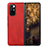 Luxury Leather Matte Finish and Plastic Back Cover Case S06 for Xiaomi Mix Fold 5G Red