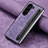 Luxury Leather Matte Finish and Plastic Back Cover Case S06D for Samsung Galaxy Z Fold5 5G