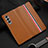 Luxury Leather Matte Finish and Plastic Back Cover Case S07 for Samsung Galaxy Z Fold3 5G