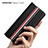 Luxury Leather Matte Finish and Plastic Back Cover Case S07 for Samsung Galaxy Z Fold3 5G