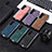 Luxury Leather Matte Finish and Plastic Back Cover Case S08D for Samsung Galaxy Z Fold5 5G