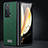 Luxury Leather Matte Finish and Plastic Back Cover Case SD1 for Huawei Honor Magic V 5G Green