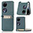 Luxury Leather Matte Finish and Plastic Back Cover Case SD1 for Huawei P50 Pocket