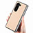 Luxury Leather Matte Finish and Plastic Back Cover Case SD1 for Samsung Galaxy Z Fold5 5G