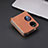 Luxury Leather Matte Finish and Plastic Back Cover Case SD2 for Huawei P50 Pocket