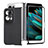 Luxury Leather Matte Finish and Plastic Back Cover Case SD2 for Oppo Find N2 5G