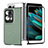 Luxury Leather Matte Finish and Plastic Back Cover Case SD2 for Oppo Find N2 5G