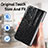 Luxury Leather Matte Finish and Plastic Back Cover Case SD5 for Oppo Find N2 5G