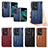 Luxury Leather Matte Finish and Plastic Back Cover Case SD5 for Oppo Find N2 5G