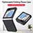 Luxury Leather Matte Finish and Plastic Back Cover Case SD5 for Samsung Galaxy Z Flip5 5G