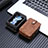 Luxury Leather Matte Finish and Plastic Back Cover Case SD8 for Samsung Galaxy Z Flip5 5G