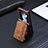 Luxury Leather Matte Finish and Plastic Back Cover Case SD8 for Samsung Galaxy Z Flip5 5G