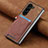 Luxury Leather Matte Finish and Plastic Back Cover Case SD8 for Samsung Galaxy Z Fold5 5G