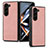 Luxury Leather Matte Finish and Plastic Back Cover Case SD9 for Samsung Galaxy Z Fold5 5G