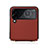 Luxury Leather Matte Finish and Plastic Back Cover Case T03 for Samsung Galaxy Z Flip4 5G