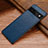 Luxury Leather Matte Finish and Plastic Back Cover Case TB1 for Google Pixel 6 Pro 5G Blue