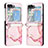 Luxury Leather Matte Finish and Plastic Back Cover Case YB1 for Samsung Galaxy Z Flip5 5G