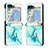 Luxury Leather Matte Finish and Plastic Back Cover Case YB1 for Samsung Galaxy Z Flip5 5G