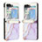 Luxury Leather Matte Finish and Plastic Back Cover Case YB1 for Samsung Galaxy Z Flip5 5G