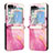 Luxury Leather Matte Finish and Plastic Back Cover Case YB1 for Samsung Galaxy Z Flip5 5G